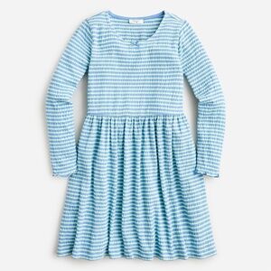 *NEW!* J. Crew Crewcuts Blue & Green Striped Long Sleeve Dress - size XS